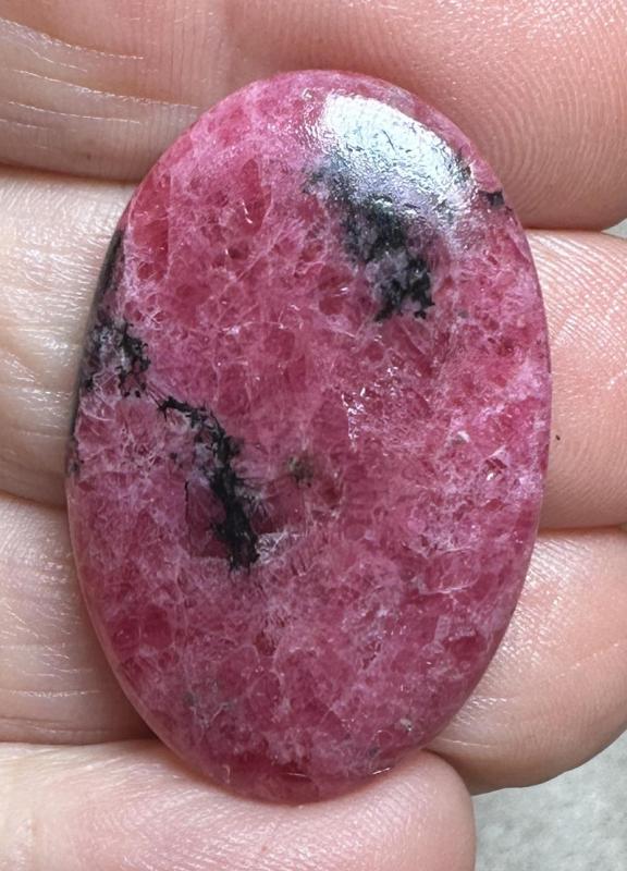 Oval 34x22mm Rhodonite Cabochon 32