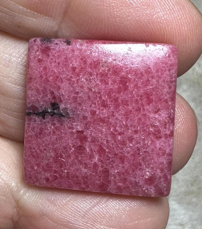Square 24x24mm Rhodonite Cabochon 38