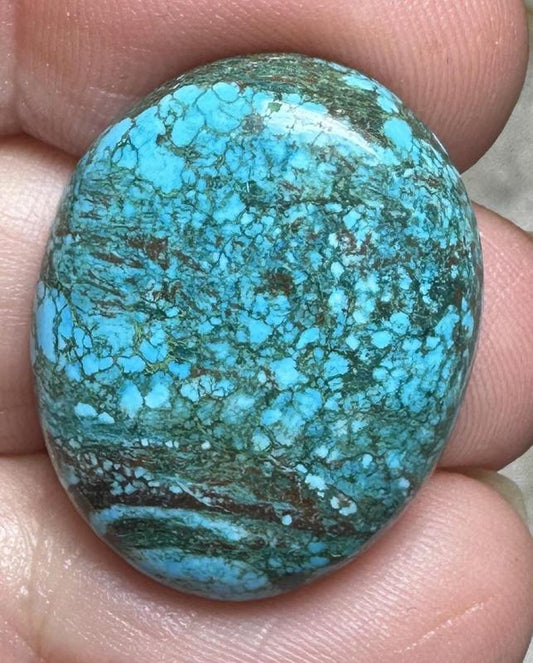 Oval 26x20mm Hubei Turquoise Cabochon 125