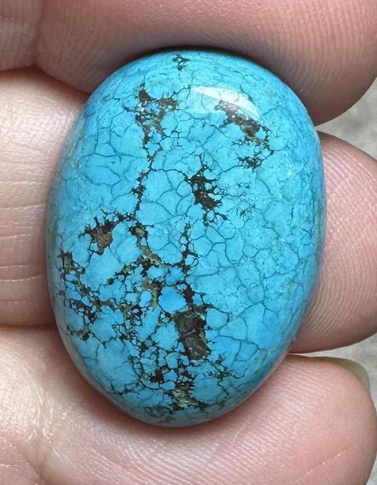 Oval 26x19mm Hubei Turquoise Cabochon 143