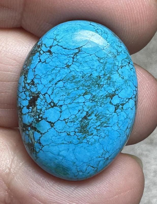 Oval 27x20mm Hubei Turquoise Cabochon 144