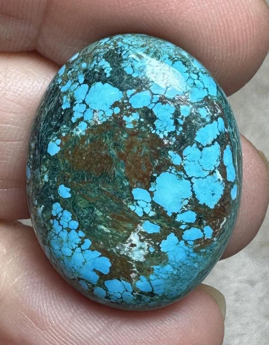 Oval 28x21mm Hubei Turquoise Cabochon 146