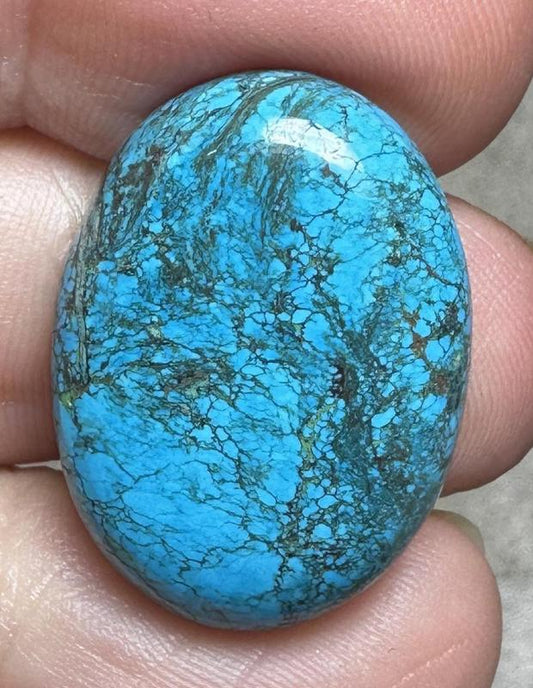 Oval 26x19mm Hubei Turquoise Cabochon 147