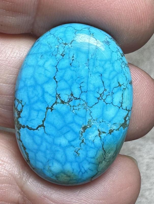 Oval 31x22mm Hubei Turquoise Cabochon 151