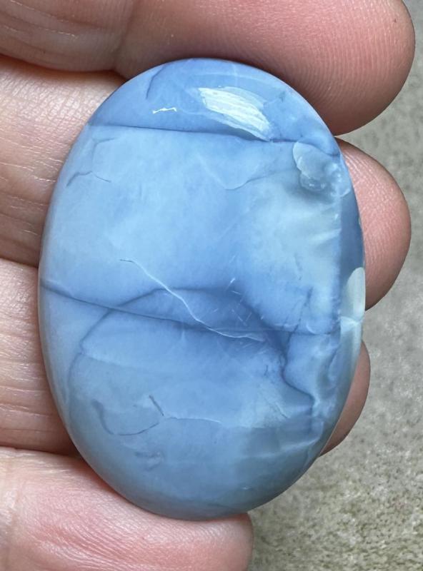 Oval 39x27mm Owyhee Blue Opal Cabochon 29