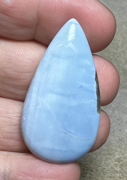 Teardrop 42x23mm Owyhee Blue Opal Cabochon 36