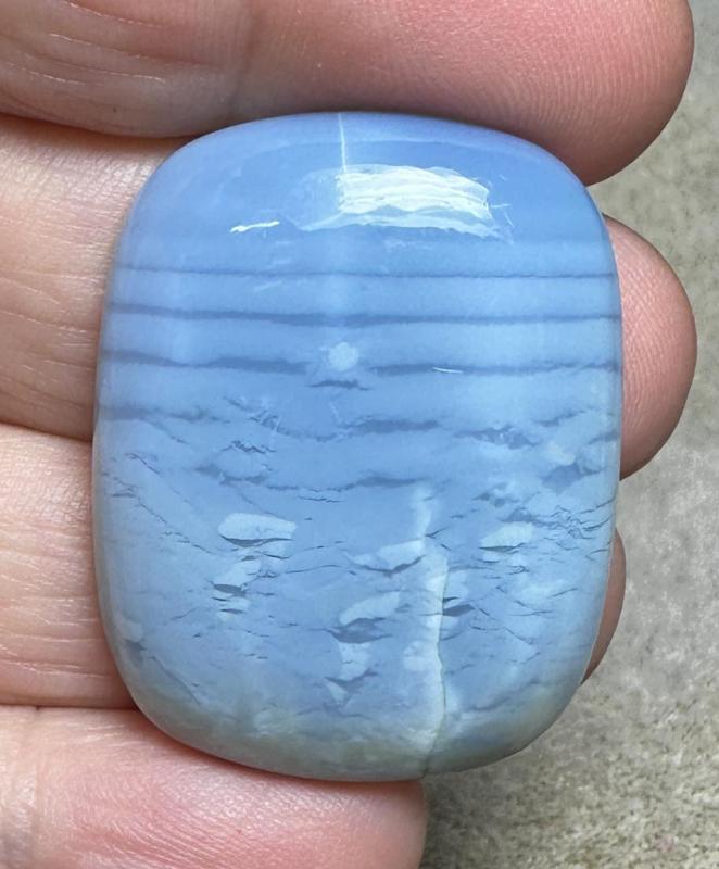 Rectangle 35x27mm Owyhee Blue Opal Cabochon 39