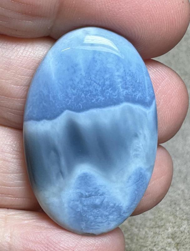 Oval 36x23mm Owyhee Blue Opal Cabochon 45