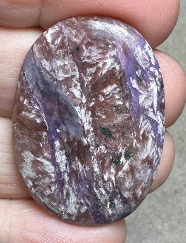 Oval 37x26mm Designer Charoite Cabochon 12