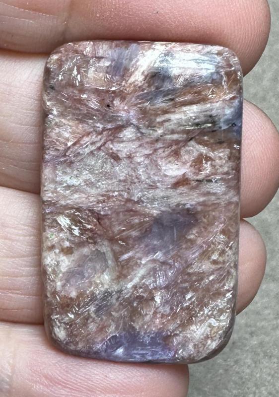 Rectangle 37x23mm Designer Charoite Cabochon 14