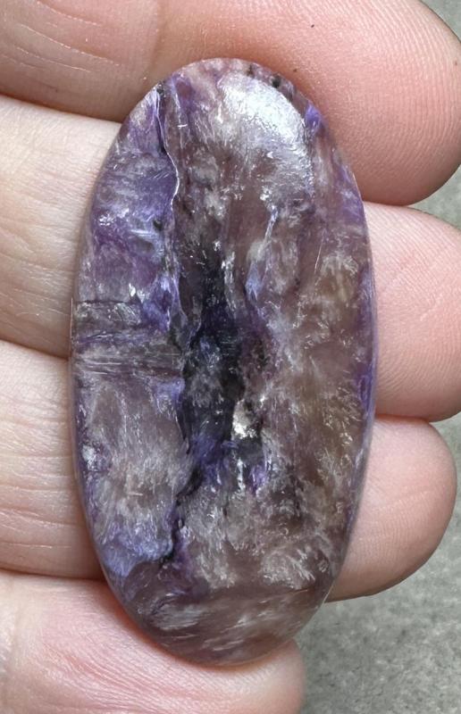 Oval 42x21mm Designer Charoite Cabochon 20