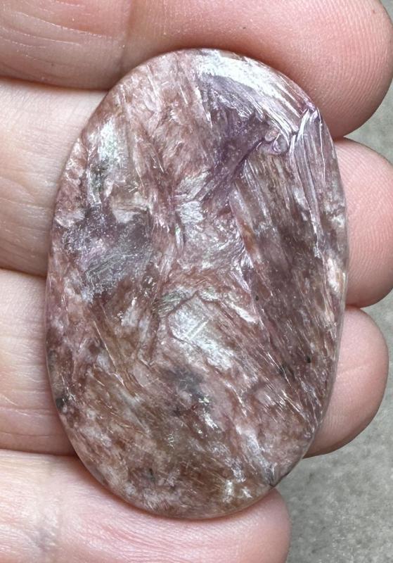 Oval 41x26mm Designer Charoite Cabochon 22