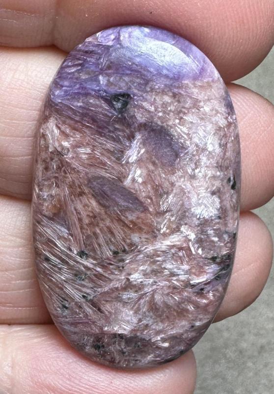 Oval 37x22mm Designer Charoite Cabochon 29