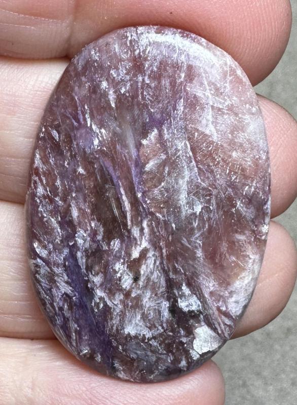 Oval 38x26mm Designer Charoite Cabochon 31