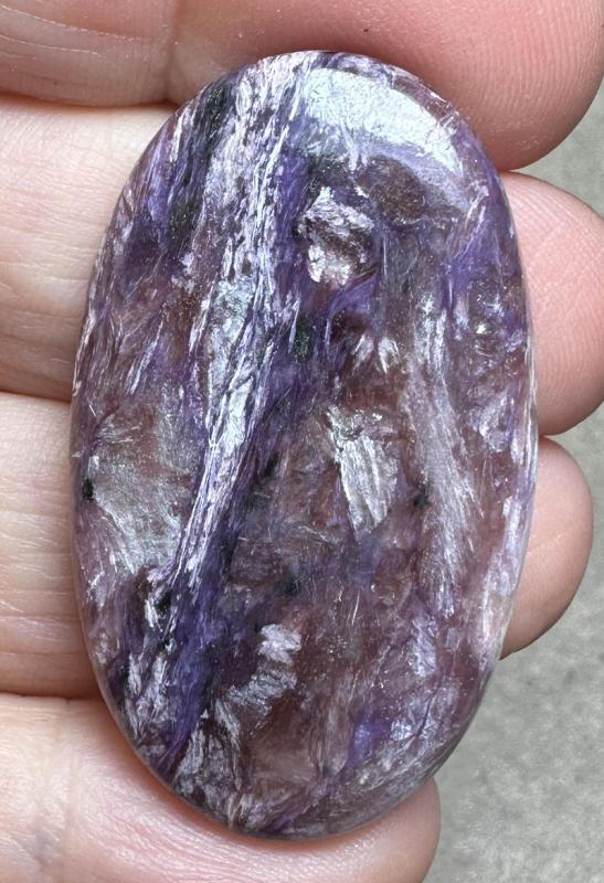 Oval 42x24mm Designer Charoite Cabochon 33