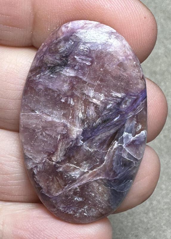 Oval 39x24mm Designer Charoite Cabochon 35