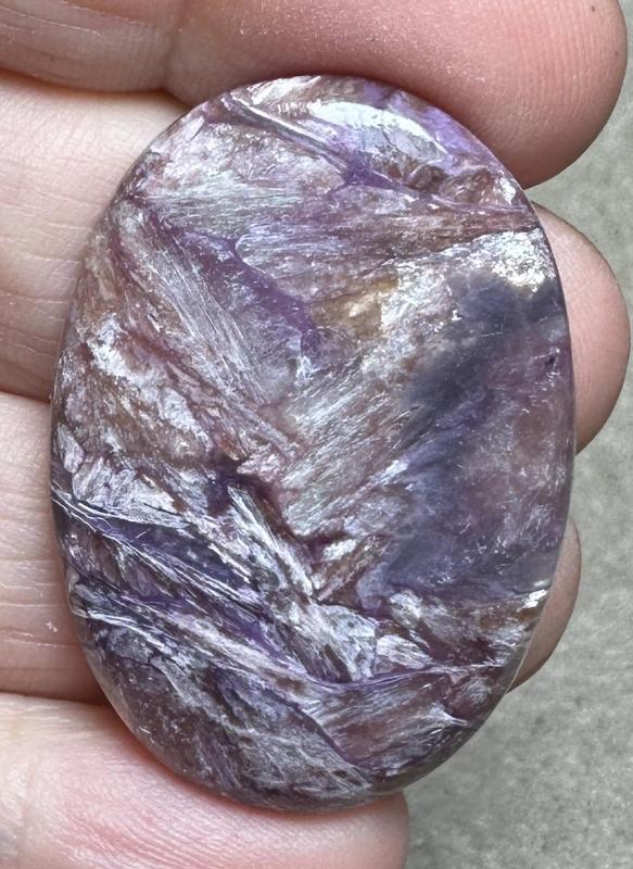 Oval 39x27mm Designer Charoite Cabochon 36