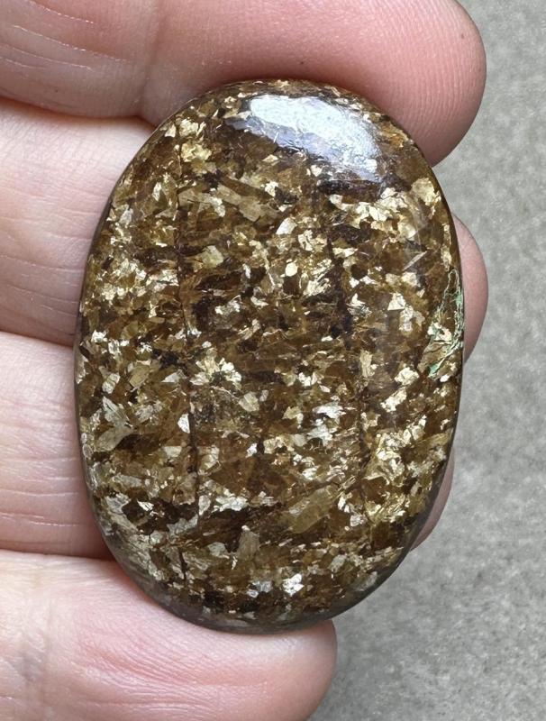 Oval 39x27mm Bronzite Cabochon 18
