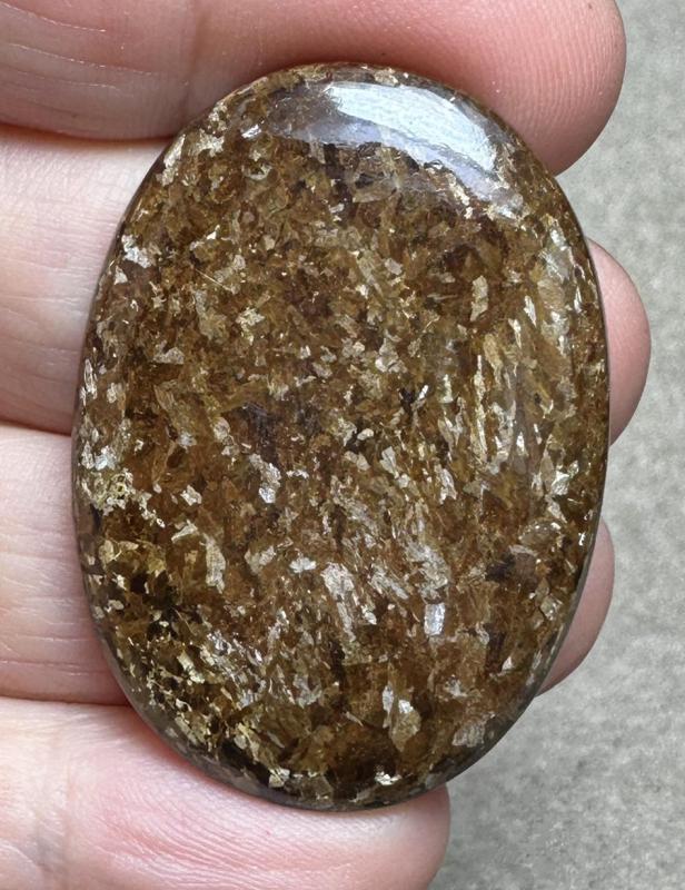 Oval 40x28mm Bronzite Cabochon 22