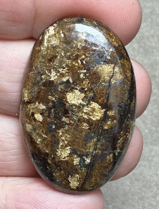 Oval 38x24mm Bronzite Cabochon 23