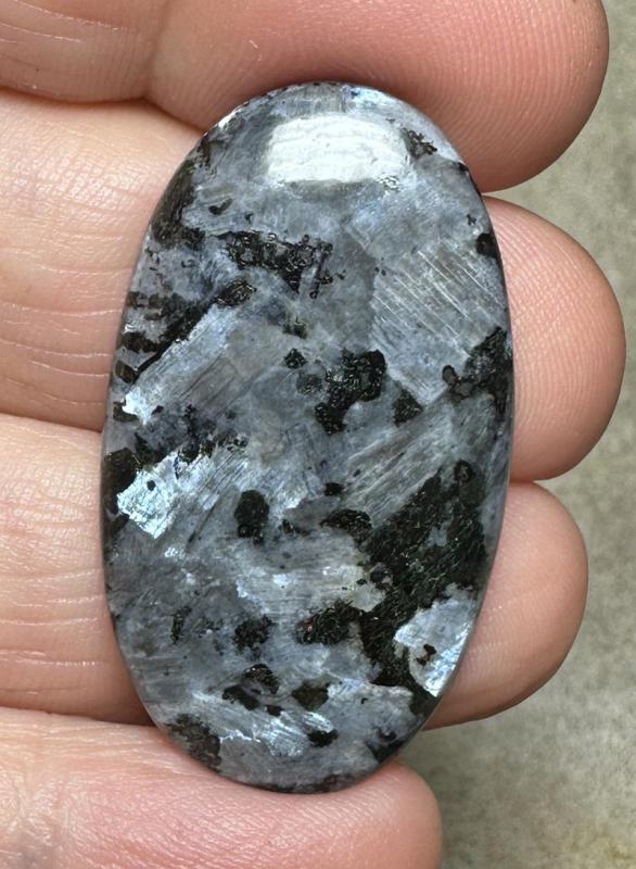 Oval 37x21mm Larvikite Cabochon 41