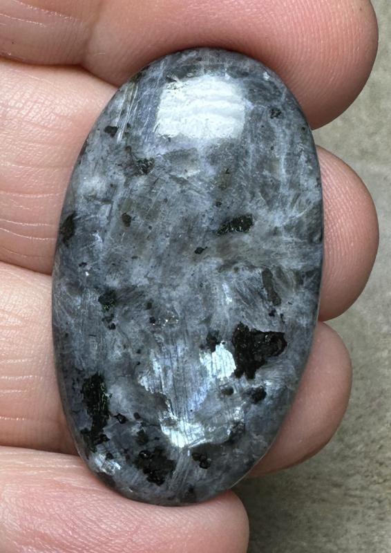 Oval 37x21mm Larvikite Cabochon 49
