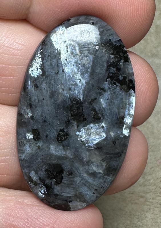 Oval 36x21mm Larvikite Cabochon 52