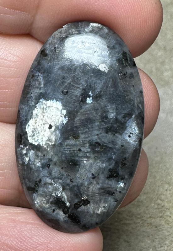 Oval 37x22mm Larvikite Cabochon 56
