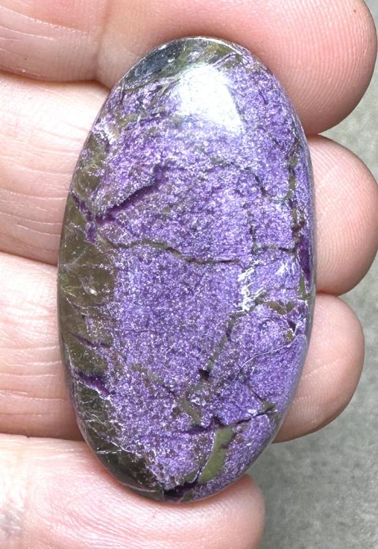 Oval 39x21mm Stichtite Cabochon 44