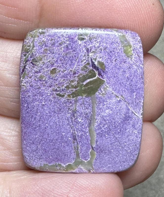 Rectangle 27x23mm Stichtite Cabochon 49