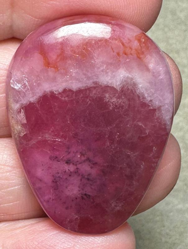 Freeform 34x26mm Cobalt Calcite Cabochon 38