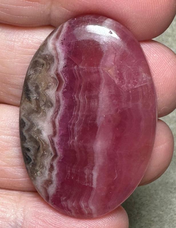 Oval 40x26mm Cobalt Calcite with Dolomite Cabochon 49