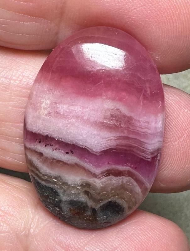 Oval 30x20mm Cobalt Calcite with Dolomite Cabochon 51