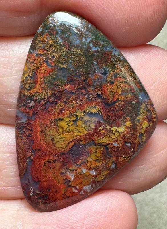 Freeform 37x25mm Hungarian Agate Cabochon 10