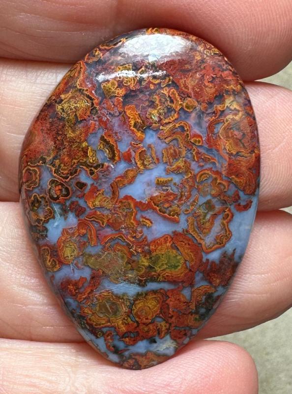 Freeform 40x28mm Hungarian Agate Cabochon 14