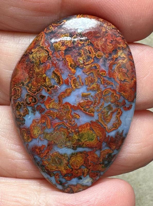 Freeform 40x28mm Hungarian Agate Cabochon 14