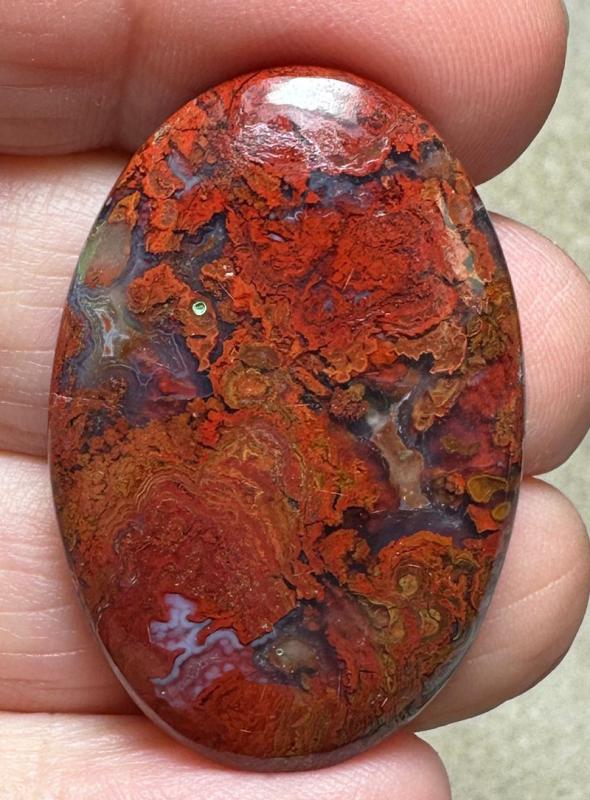 Oval 37x24mm Hungarian Agate Cabochon 15