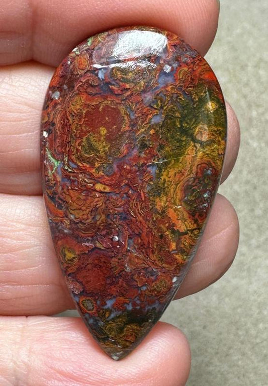 Teardrop 42x23mm Hungarian Agate Cabochon 29