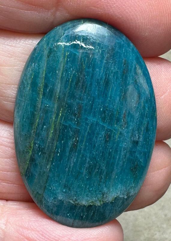 Oval 36x24mm Neon Apatite Cabochon 18