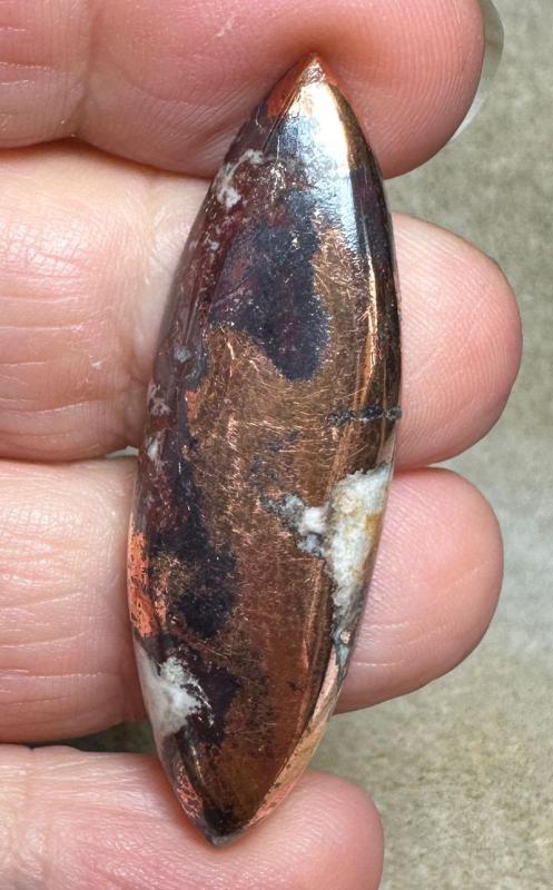 Marquise 46x14mm Native Copper in Dolomite Cabochon 23