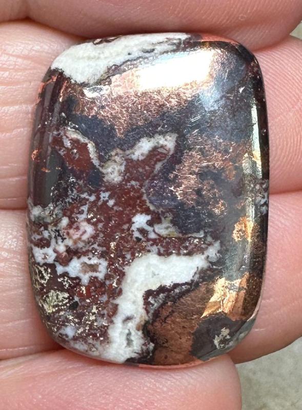 Rectangle 26x19mm Native Copper in Dolomite Cabochon 34