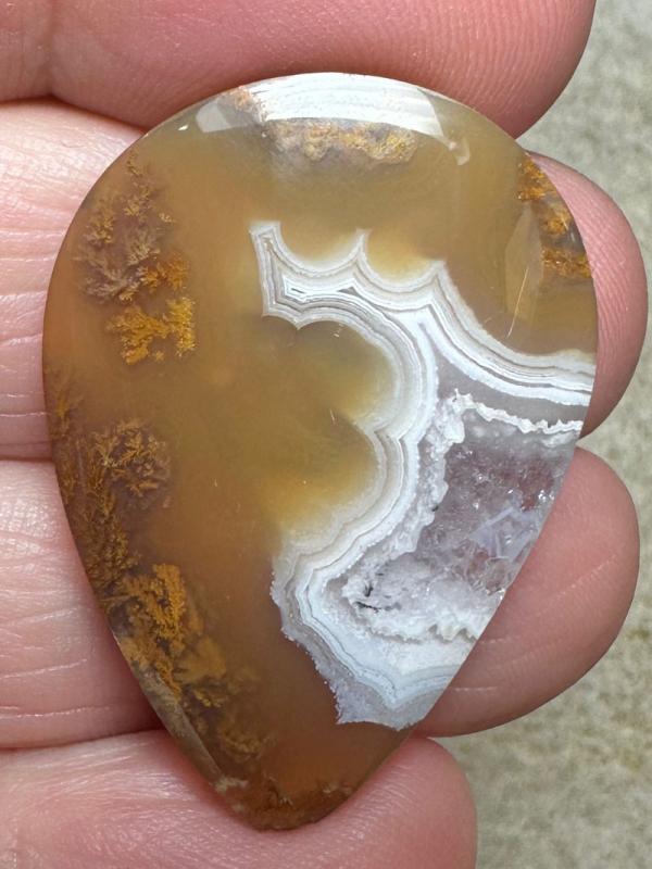 Teardrop 33x23mm Ternate Agate Cabochon 08