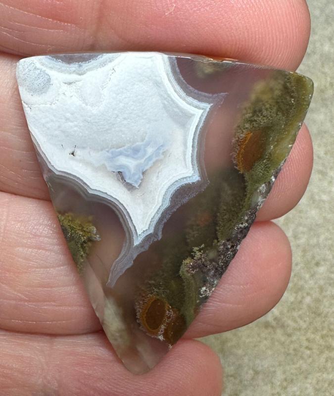 Freeform 38x31mm Ternate Agate Cabochon 10