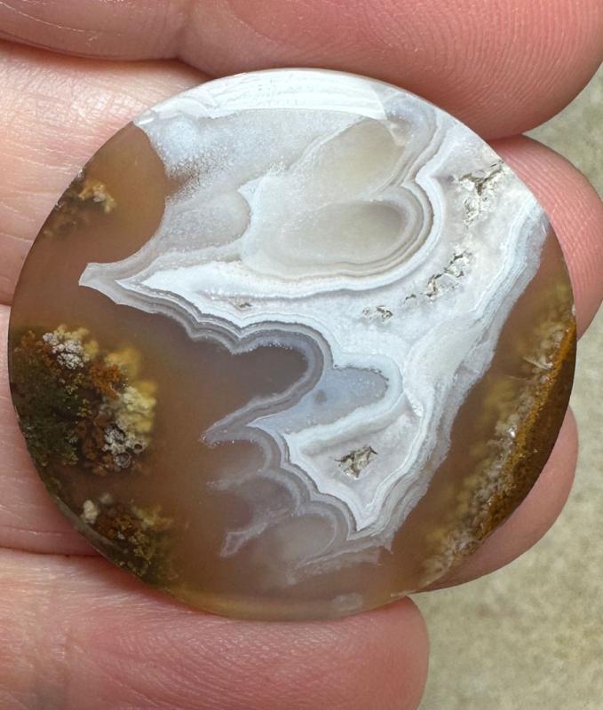 Round 31x31mm Ternate Agate Cabochon 21