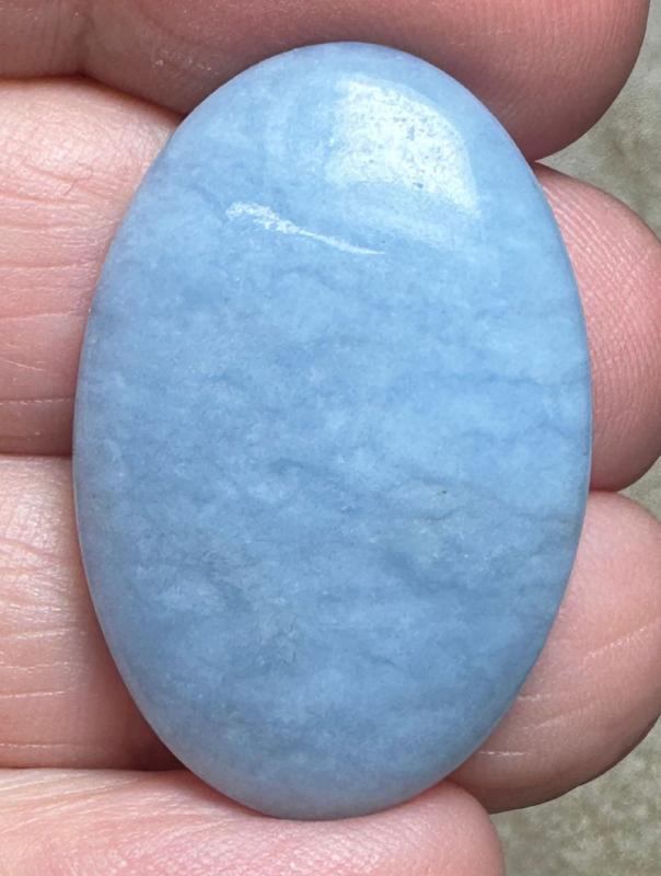 Oval 32x21mm Angelite Cabochon 21