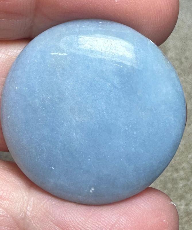 Round 28x28mm Angelite Cabochon 34