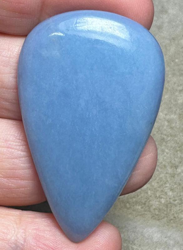 Teardrop 47x29mm Angelite Cabochon 36