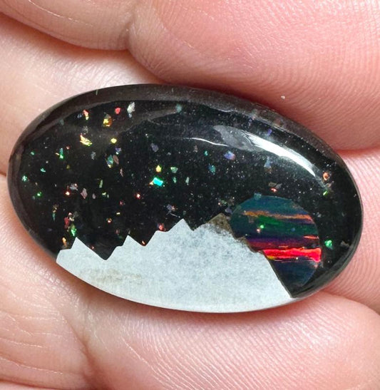 Oval 17x29mm Aurora Opal Scene Cabochon 03