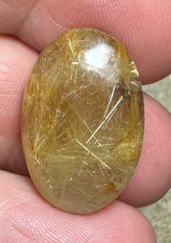 Oval 23x15mm Rutilated Quartz Cabochon 21
