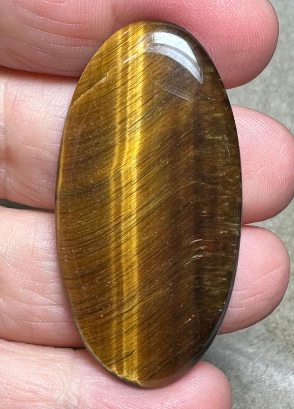 Oval 49x24mm Tigers Eye Cabochon 30